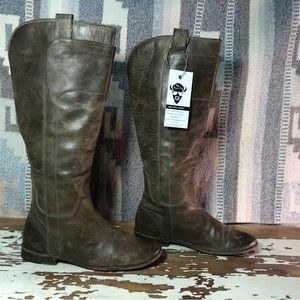 Frye Paige Riding boots brown leather perfect condition 7.5